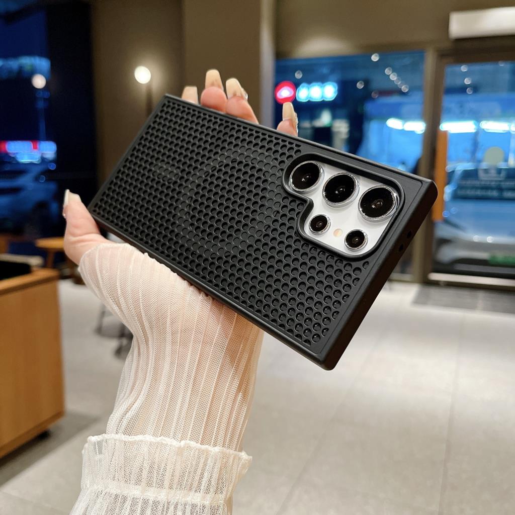 

Heat Dissipation Hole For Magsafe Case For Samsung S26 S25 S24 S23 FE S22 Plus Ultra Magnetic Wireless Charge Hard Cover For S24