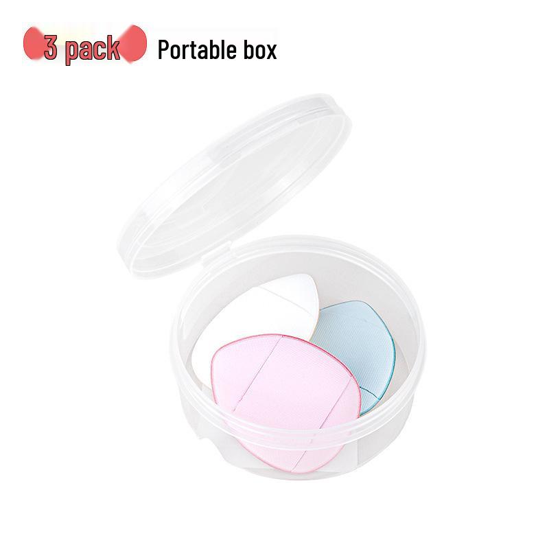 Mini Finger Puff Cushion - Super Soft Sponge for Loose Powder Setting and Concealing, Non-Absorbent