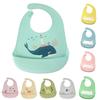 Animal Adjustable Bib Pocket Feeding  Baby Print Apron with