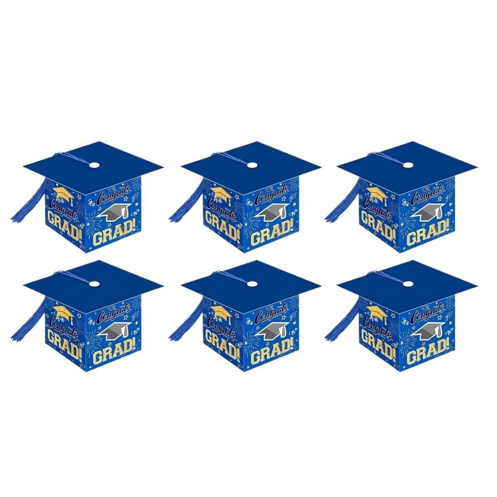 Graduation Doctoral Cap Box Surprise Candy Packaging Bags & Gift Storage Bags For Graduation Party