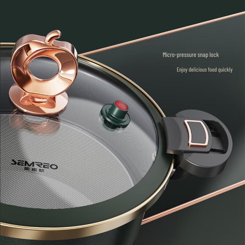 SEMREO Emaille Mikrodruck-Dampfkochtopf