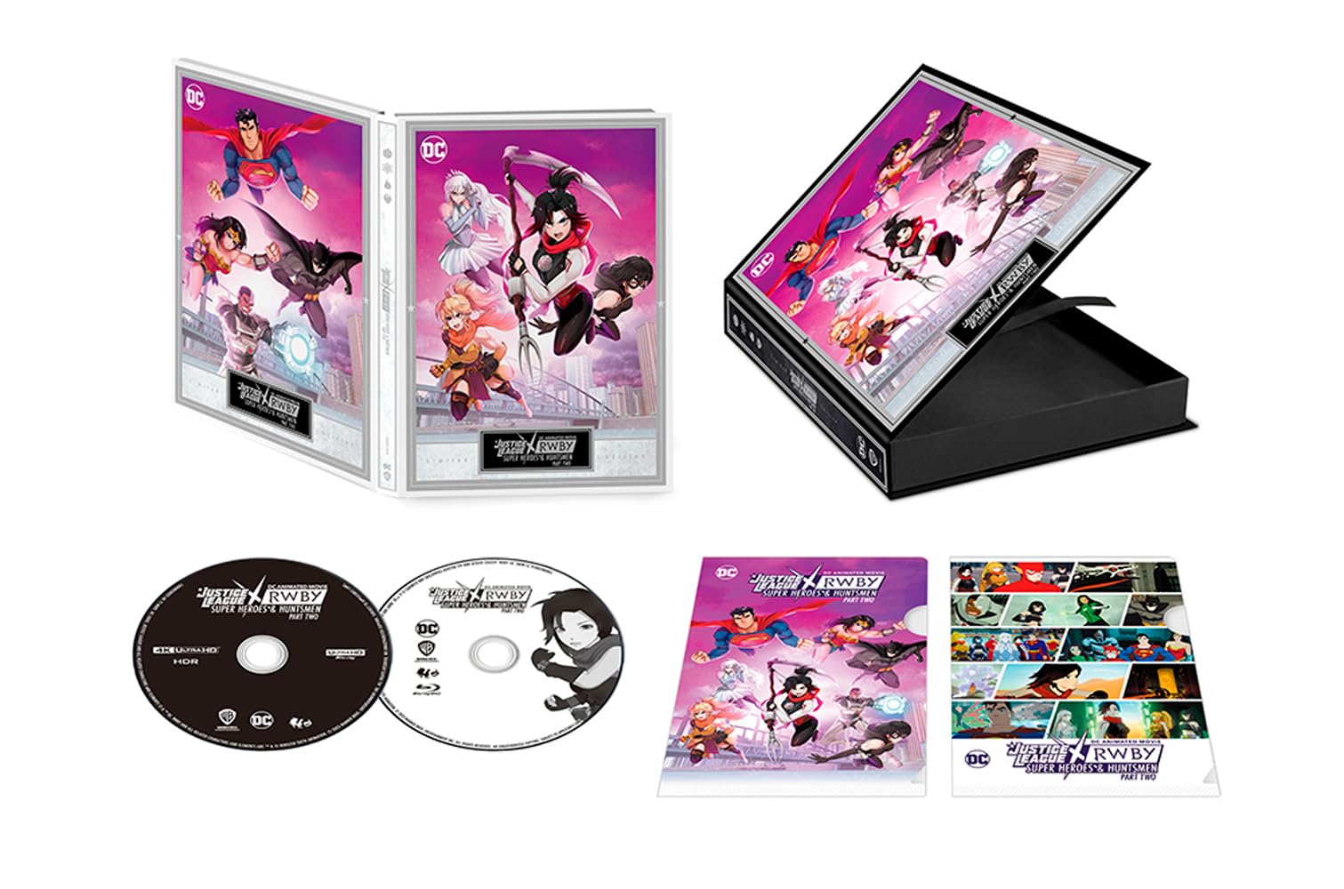 

Justice League Super Heroes Hunters Part 2 4K UHD Set Press Limited ULTRA HD xRWBY & & Blu-ray (2-disc) (First Edition) [4K + Blu-ray]
