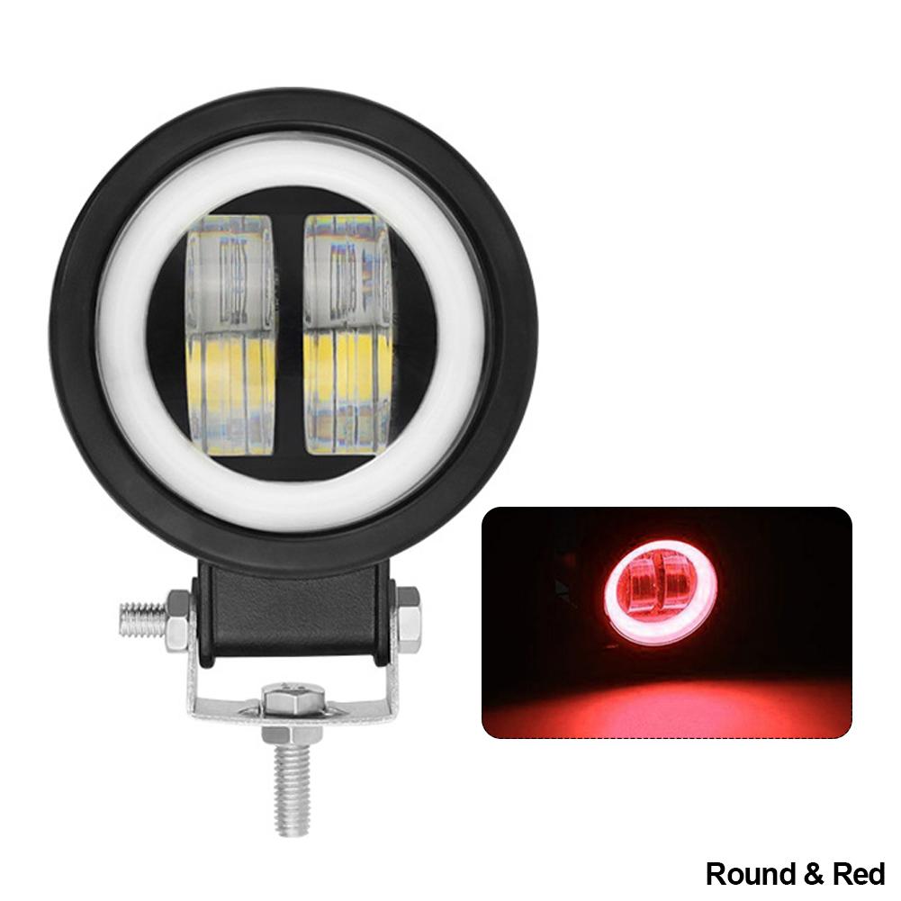 12V 24V Waterproof LED Bar Offroad 20W LED Work Light 6D LED Angel Eyes Light Bar For SUV ATV Truck Boat 4x4 Motorcycle