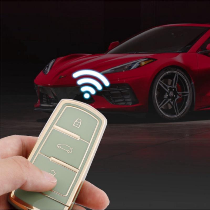 New Fashion TPU Car Key Bag for Volkswagen VW CC Passat B6 B7 Passat 3C CC Maogotan R36B5B7L Auto Key Case Cover Styling Accessories