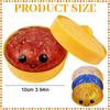 Glitter Dumplings Squishy Toy with Steamer Soft Steamed Stuffed Bun Squishy Pinch Le Slow Resilience Fidget