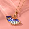 Genshin Impact Ayaka Cosplay Character Necklace Captivating Alloy Pendant For Couples