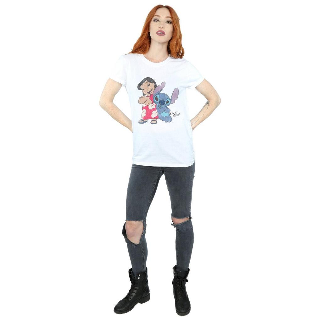 Lilo & Stitch Womens/Ladies Classic Cotton Boyfriend T-Shirt