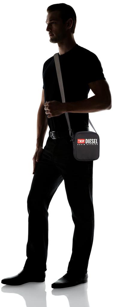 Diesel Men's Fabric Crossbody Bag X09553P5480 UNI Black T8013