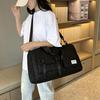 Large Capacity Argyle Travel Duffle Bag, Sports Gym Bag - Spacious & Highly Portable with Shoe Compartment for Overnight Trips