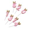 1PC Digital Birthday Wedding Party Cupcake Decor Bowknot Princess Number Candles Cute