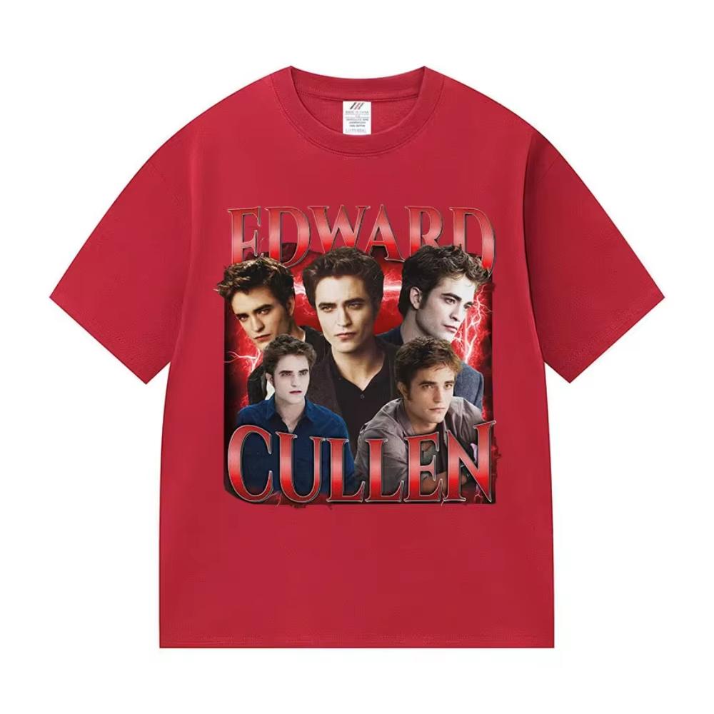 2026 Summer Fashion Trendy Tee Limited Twilight Eggward Cullen Graphic T Shirts Men Women Harajuku High Quality Retro T-shirt