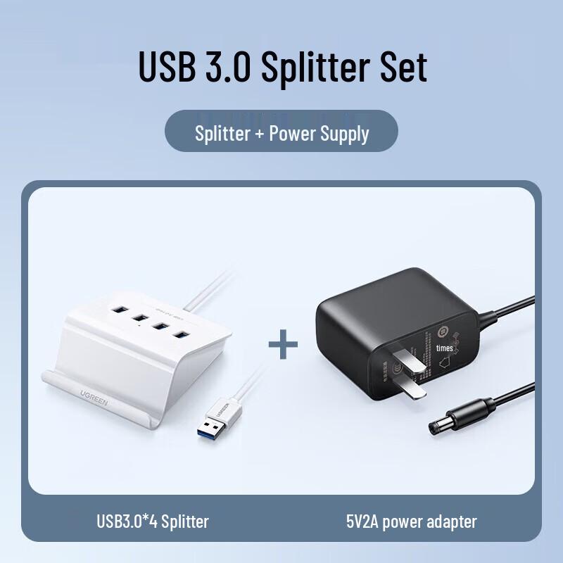 Ugreen USB 3.0 Multi-Port Hub with Power Adapter