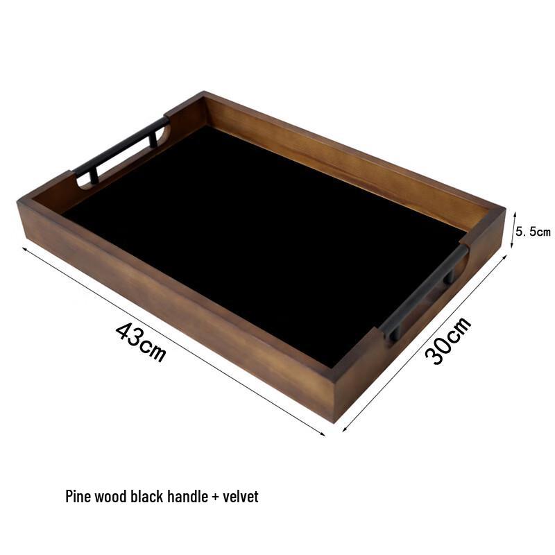 ZISIZ Bamboo Wood Serving Tray