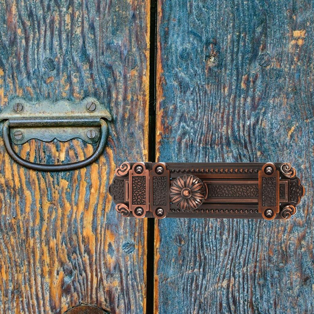 1pc Zinc Alloy Door Window Latch Vintage Security Sliding Bolt Lock Surface-mounted Pin Hardware Accessories
