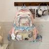 Japanese Color Bow Backpack Female Junior High School Beautiful Face Value Large Capacity Student Pain Bag Ins Transparent