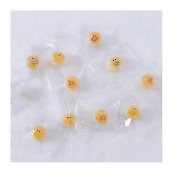 Mini Cartoon Expression Stress Ball Anxiety Relief Clear Ball Squeeze Toy Sensory C