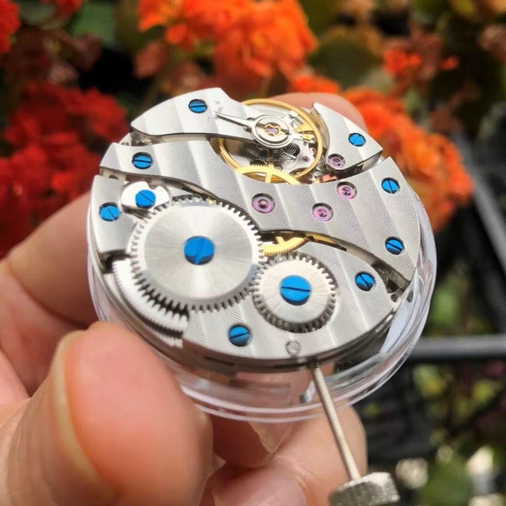 White Movement 6498 Watch Movement Single Calendar Mechanical Watch Movement  Parts Replacement
