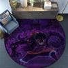 Monkey D Luffy,Round Area Rug,Carpet Rug for Living Room Bedroom Sofa Playroom Decor,Non-slip Floor Mat