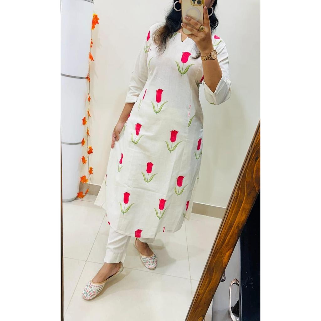 Women Party Wear Kurta Pant Set Indian Pakistani Top Tunic Kurti Designer SC-2312
