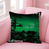 TType O NegativeS Band Cushion Cover Pillow Case Soft Friendly Fabric  Concealed Zipper