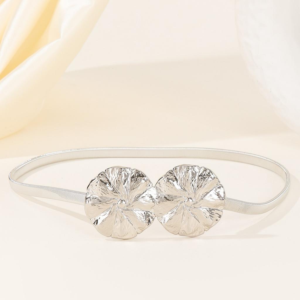 Metal Spring Belt Women'S Dress Shirt Sweater Elastic Elastic Waist Chain Waist Seal