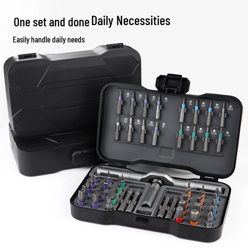 50-in-1 Multi-functional Ratchet Screwdriver Set with S2 Steel High Hardness Bits