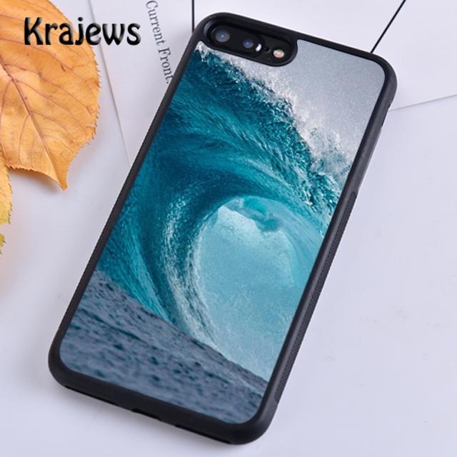Krajews Surfing Sea Beach Surfboard Wave Phone Case For iPhone 17 Air 15 16 14 plus 11 12 13 pro max coque Shell Fundas
