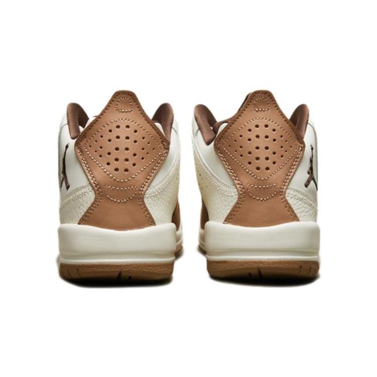 New Jordan Courtside 23 Slip Resistant Cushioning Wear Resistant Mid Top Children's Basketball Shoes White Teenagers FQ6861-121