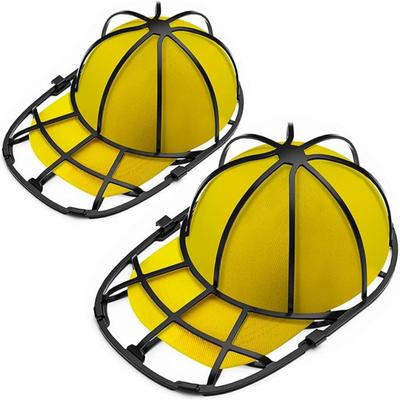 2'li Paket Şapka Yıkayıcı Beyzbol Şapkası Yıkayıcı Kafes Çamaşır Makinesi için, Top Şapkası Yıkama Çerçevesi Şapka Temizleyici Tutucu Koruyucu Bulaşık Makinesi için