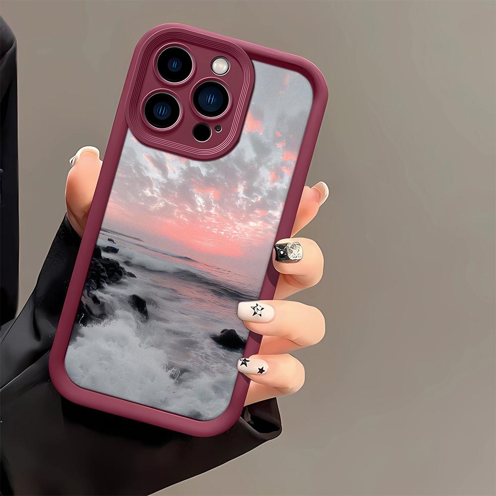 Wave Light Water Surface Phone Case For IPhone 17 Air 16 15 14 Plus 13 12 11 Pro Max Shockproof Cover Case Funda 16 15 14 Plus