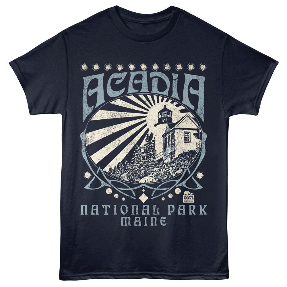 United States National Park Acadia Maine Lighthouse USA Men s T Shirt XXXXL
