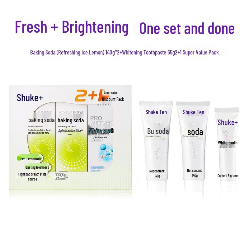 

Saky Baking Soda Whitening Toothpaste 2+1 Set