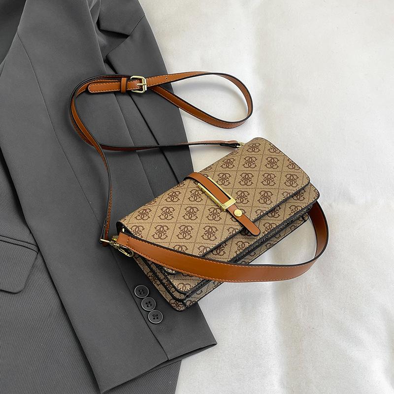 New Women's Bag Fashion Handbag Small Square Bag Popular Foreign Style Niche Women's Shoulder Bag Messenger Bag Underarm Bag