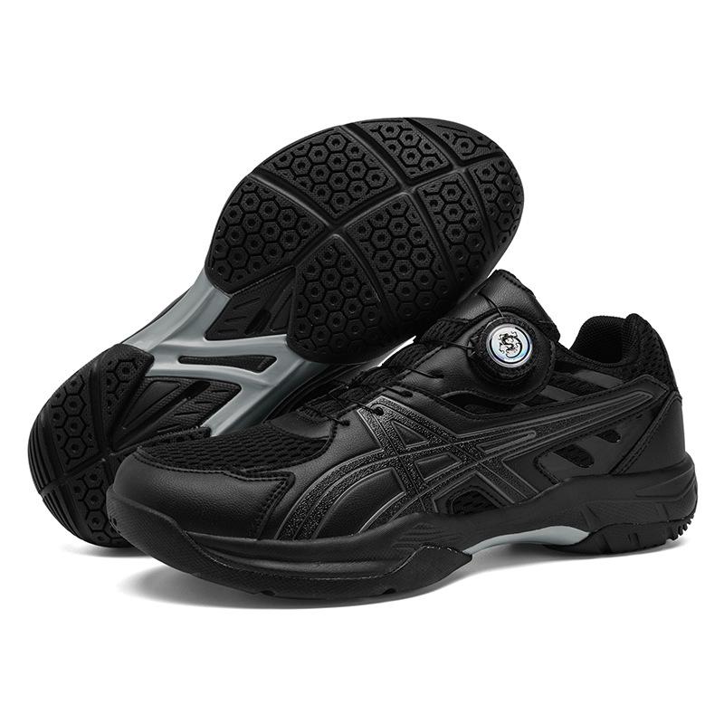 

New rotating button badminton shoes men s and women s outdoor sports tennis table tennis shoes lightweight and breathable 44 чорний