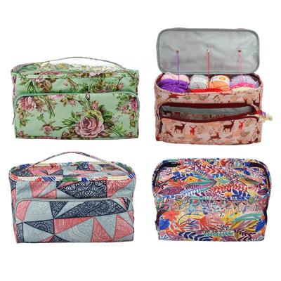 Kit de Herramientas de Crochet Transfronterizo: Bolsa cuadrada de lana para almacenamiento y agujas