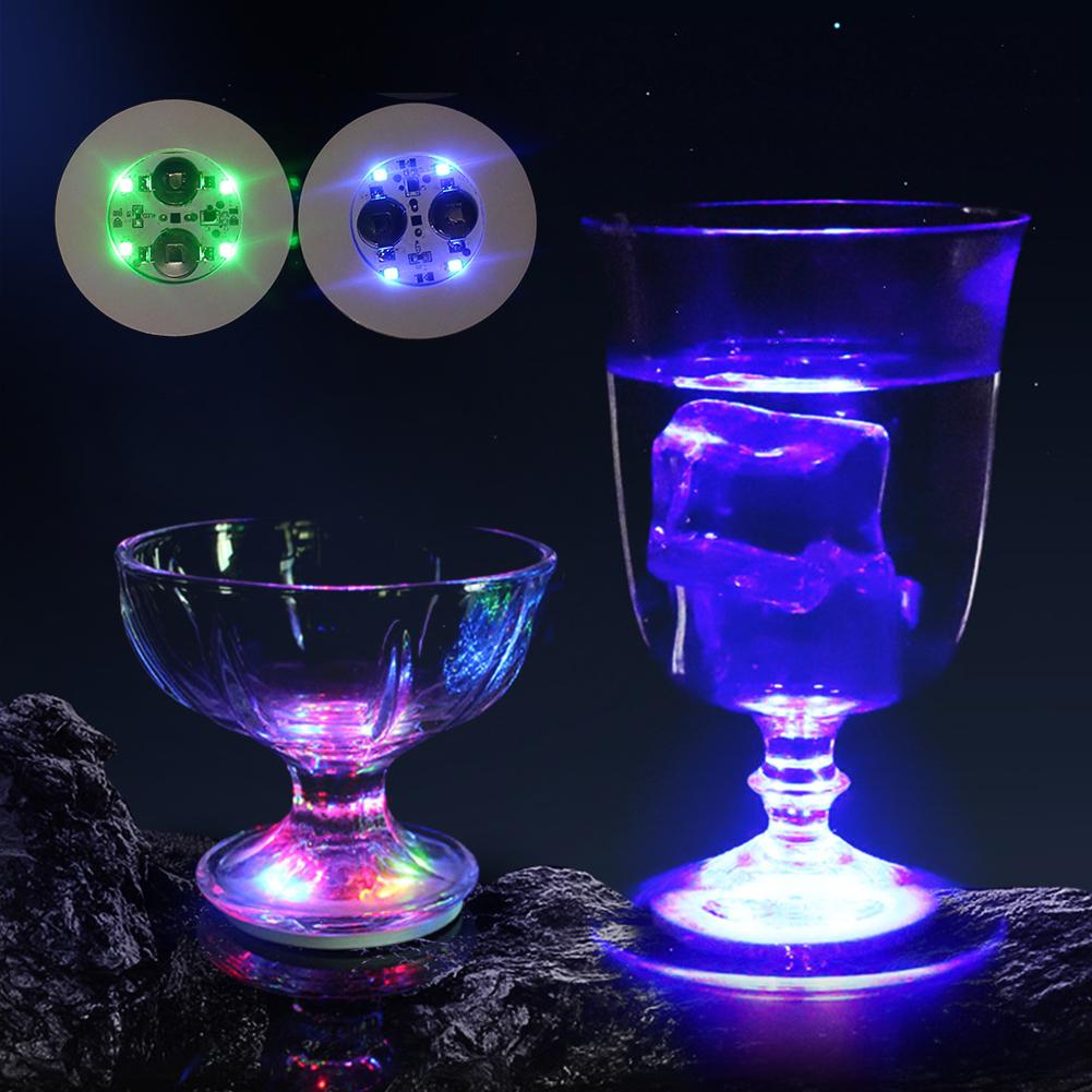 1ks LED Svítící Podložky Rozsvítí Sklenici Párty Svatby Bar Vánoce Domov Hospoda
