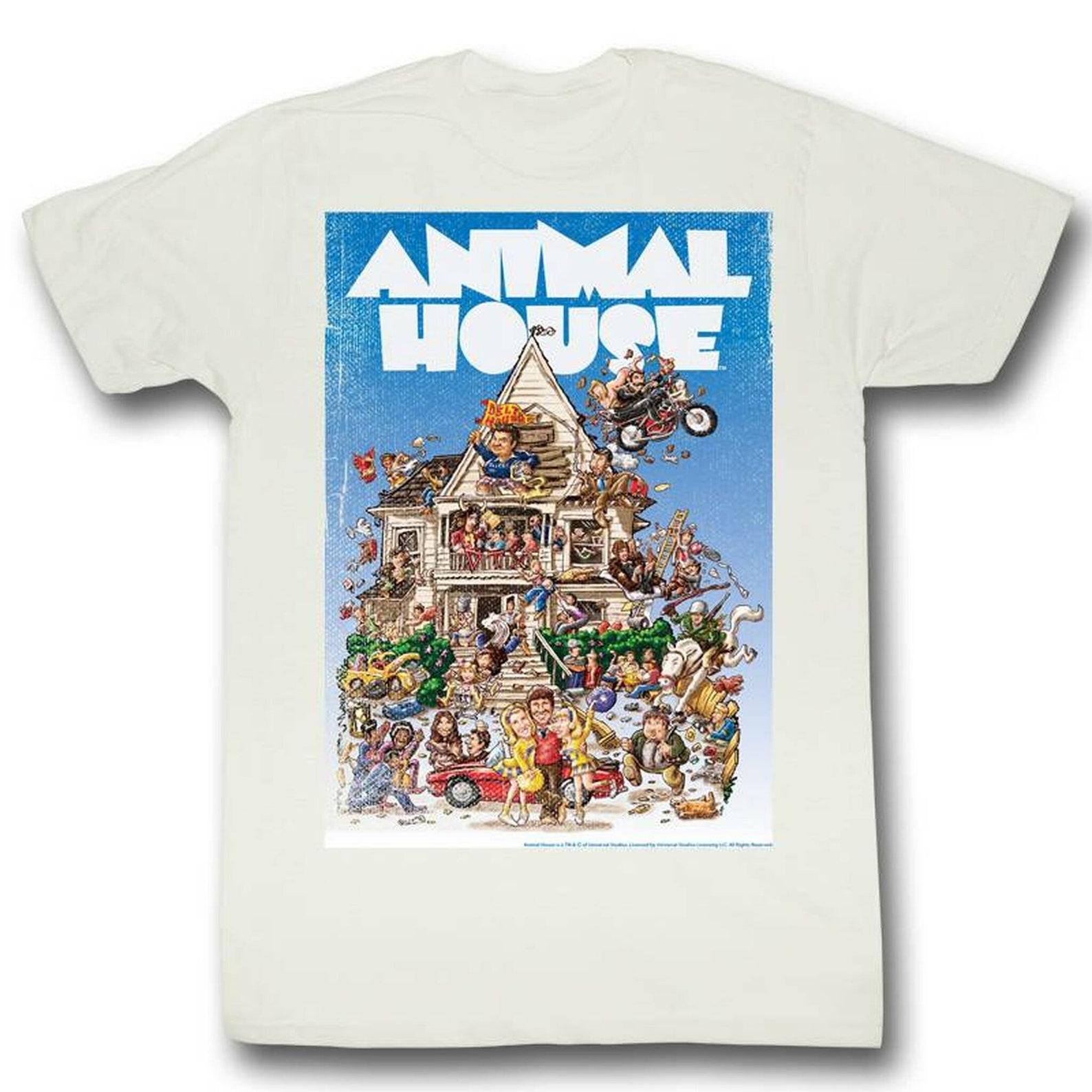 Animal House Movie Poster White Adult T-Shirt M