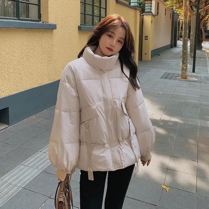 Down Cotton Jacket Female Winter Students Short Paragraph Bread Clothes Cotton Jacket Loose Cotton Coat Coat