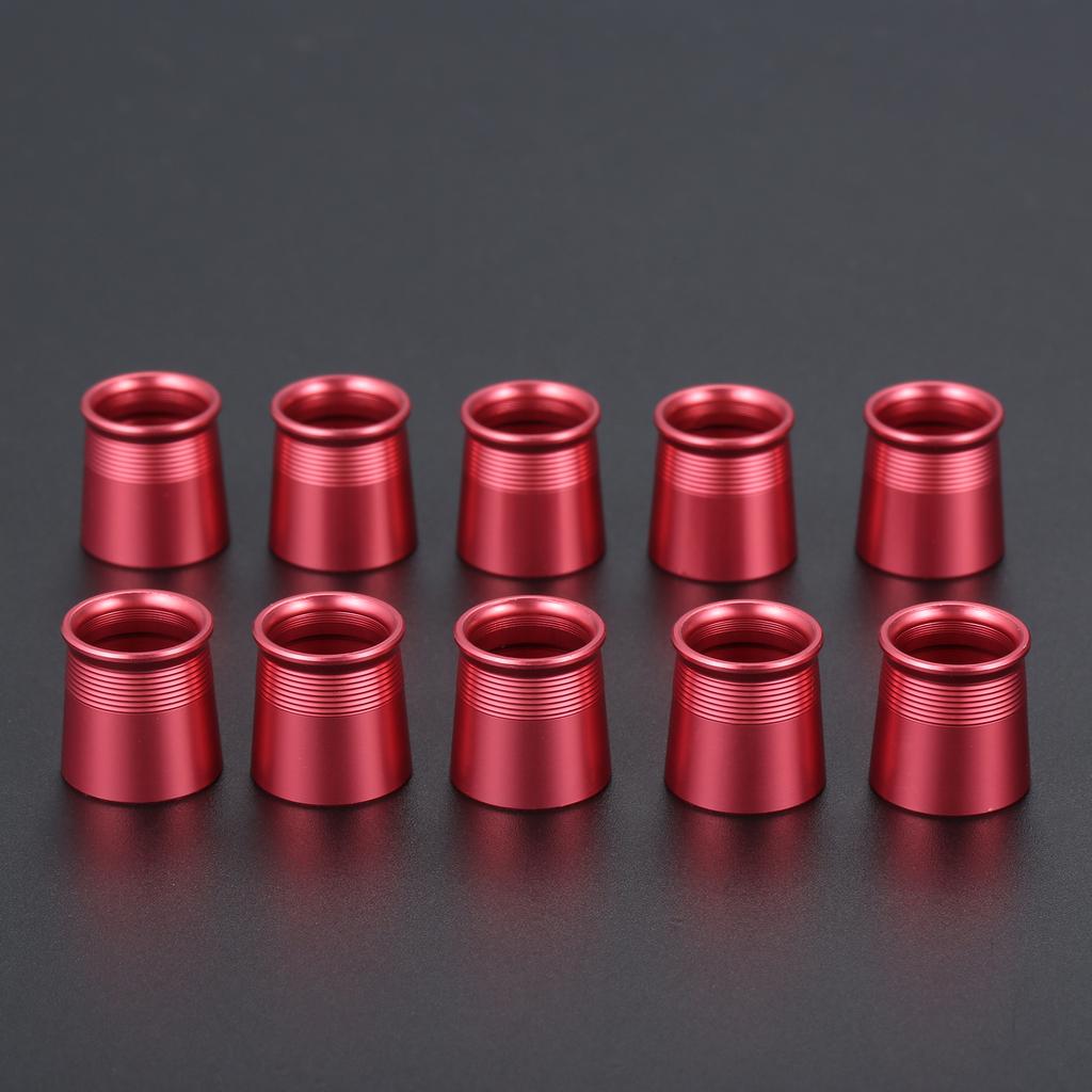 10 Pcs Golf Club Ferrules Aluminum Golf Shafts Sleeve Adapter Replacement Accessories for 0.335 or 0.370 Tip Irons Shaft