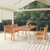 Vidaxl 3-Piece Garden Furniture Set, Solid Teak Wood
