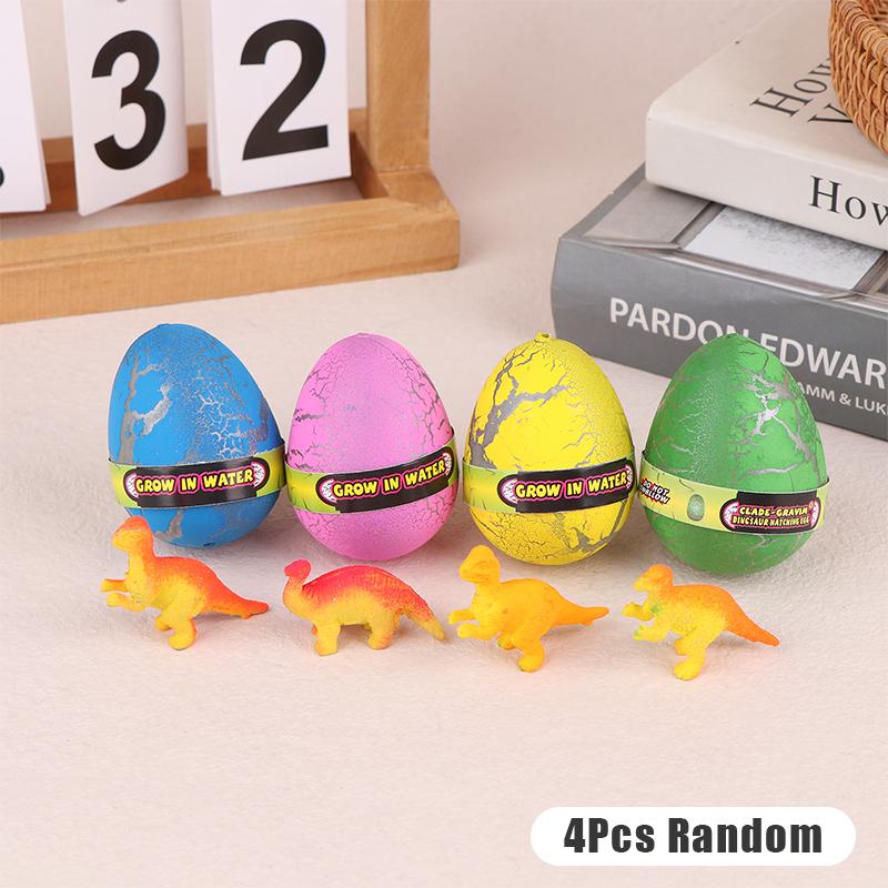 

4 шт. яйца динозавра в воде большого размера, водные яйца для выращивания животных, яйцо для выращивания динозавра, новинка, развивающие игрушки для детей, подарок