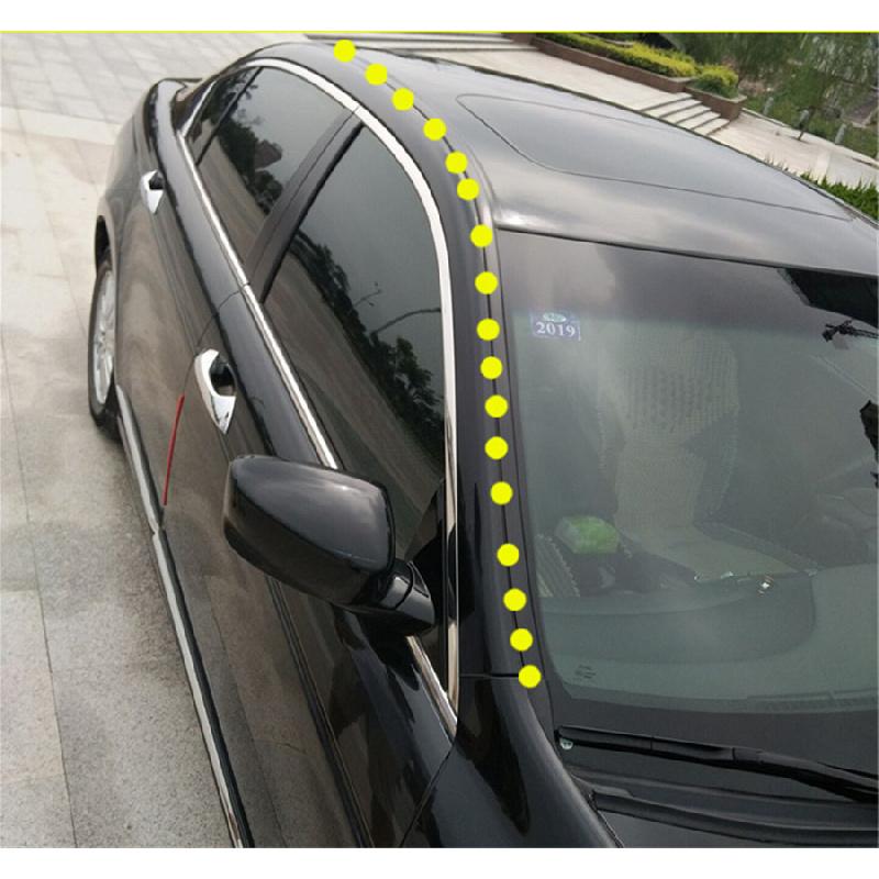 3 Meter Svart Bil Vindruta Kant Skydd Tätningslist T-Typ Gummitätning