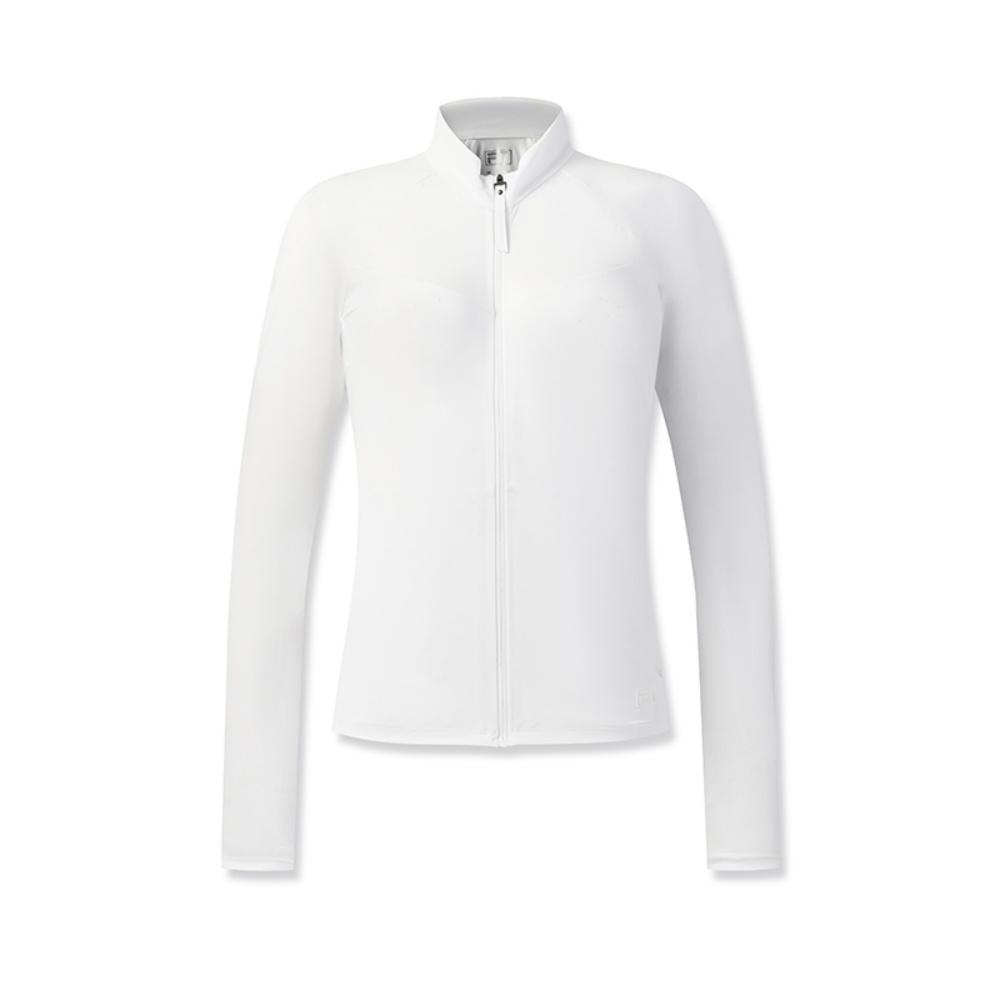 Fila Golf Series Simple Sports Golf Versatile Comfortable Slim Knit Jacket Women Jacket Jade-White A11W625502FWT