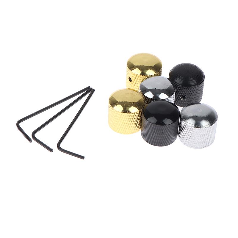 Metal Dome Tone Guitar Volume Tone Knobs Potentiometer Control Knobs For Guitar