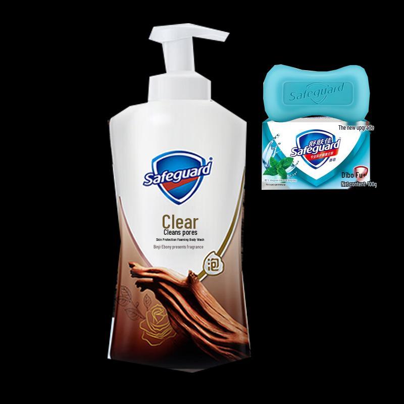 Safeguard Ebony Rose Shower Gel & Peppermint Soap Set