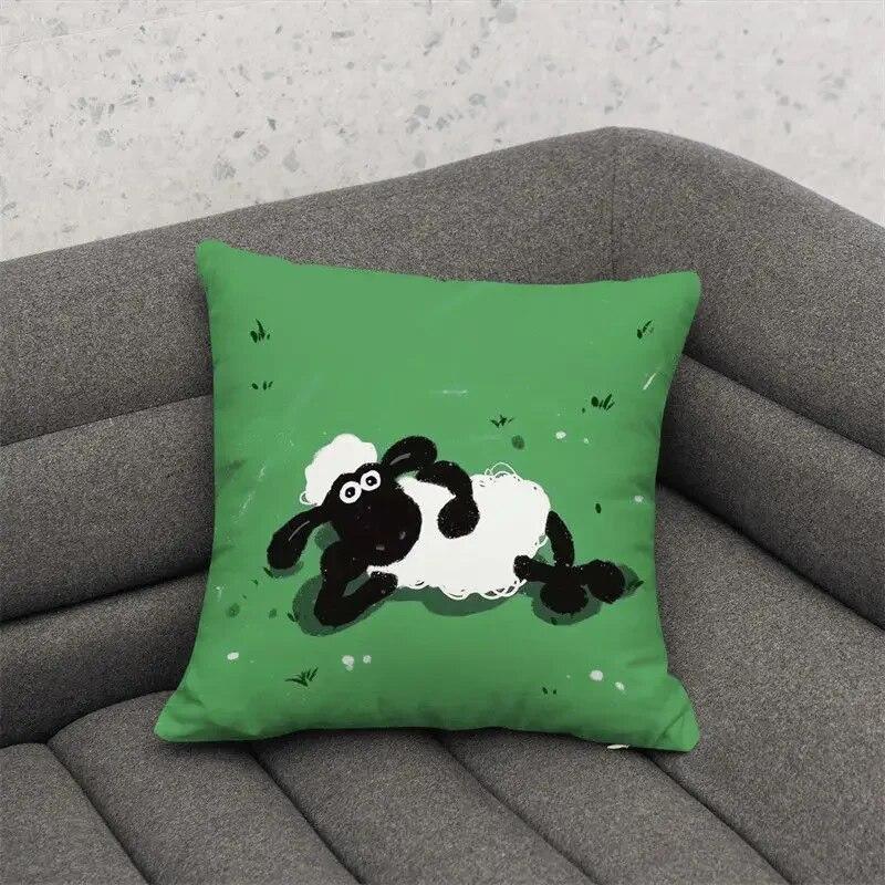 

Детская спальня, диван, гостиная, эстетика, офисное кресло, милая наволочка с ягненком, забавная подушка 50x50cm