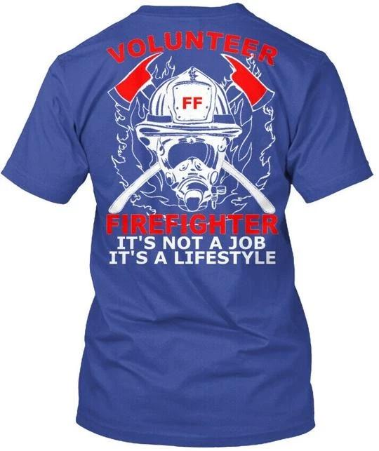 Volunteer Firefighter T shirt Made in the USA Size S to 5XL L