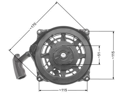 B&S Quantum Starter Motor. 497680 Nz545