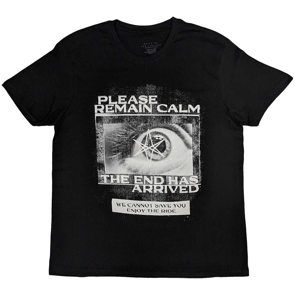 Bring Me The Horizon - Remain Calm-front print - Black t-shirt XL