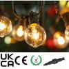 G40 Led String Lights E12 Outdoor Garden 25 Bulbs Fairy Lights For Party Garden Balcony Patio Yard